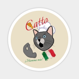 Italian cat Magnet